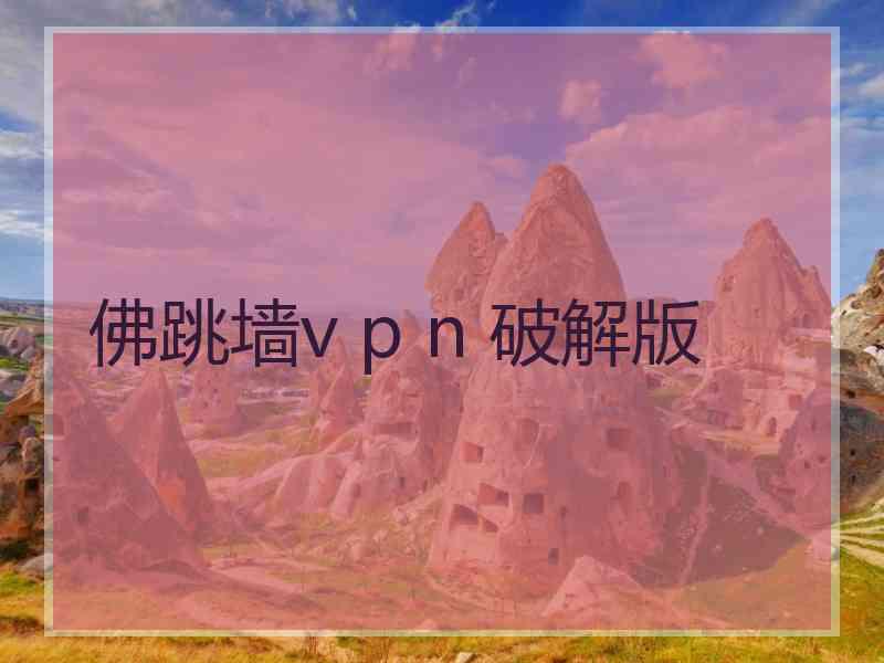 佛跳墙v p n 破解版