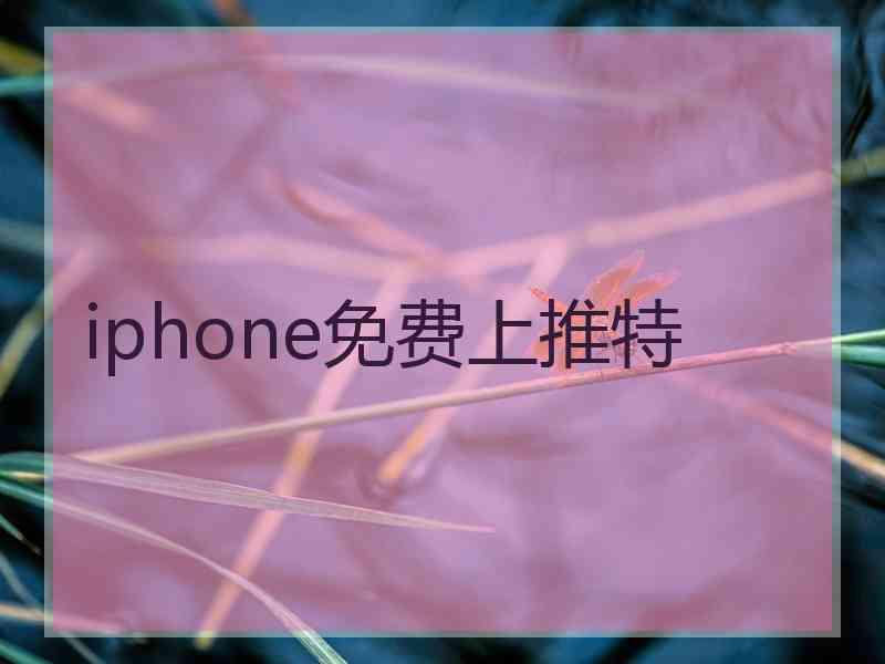 iphone免费上推特