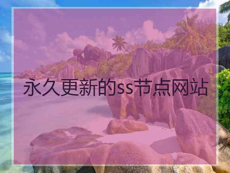 永久更新的ss节点网站