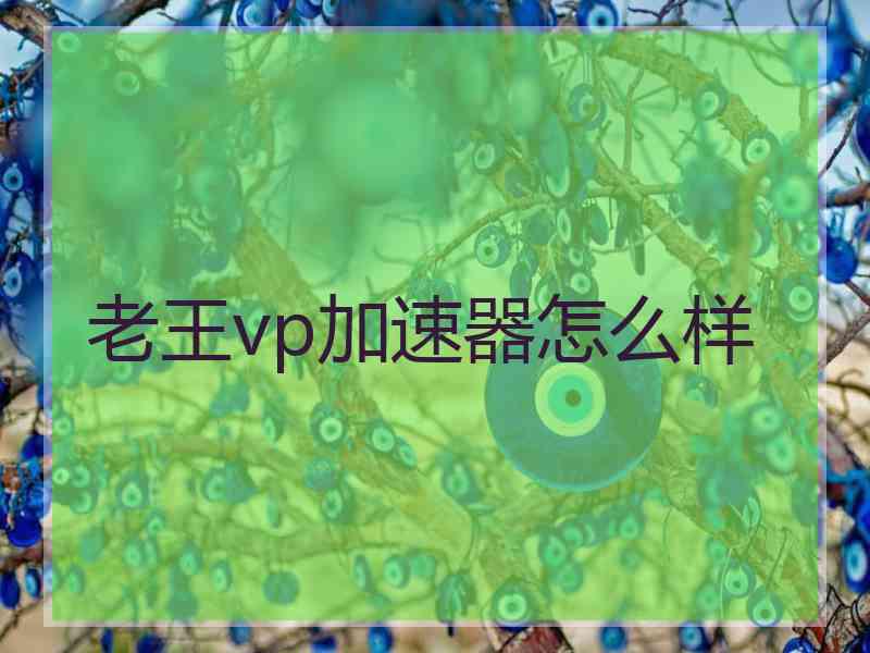 老王vp加速器怎么样